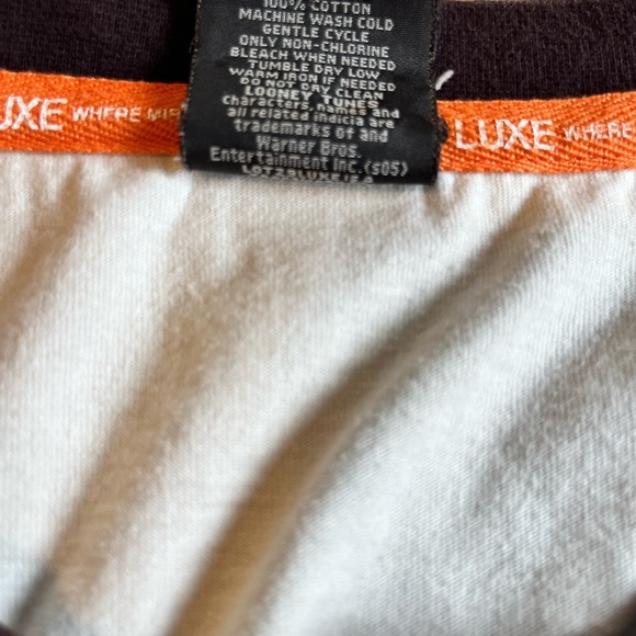 Vintage Lot 29 Luxe Taz Looney Tunes Shirt Y2K Streetwear XXXL - Picture 5 of 7